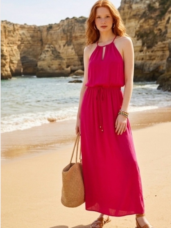 Dresses & Skirts - WYATT PINK SLEEVELESS MAXI DRESS